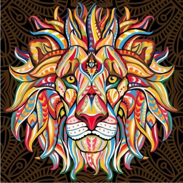 Lion Head Diamond Painting