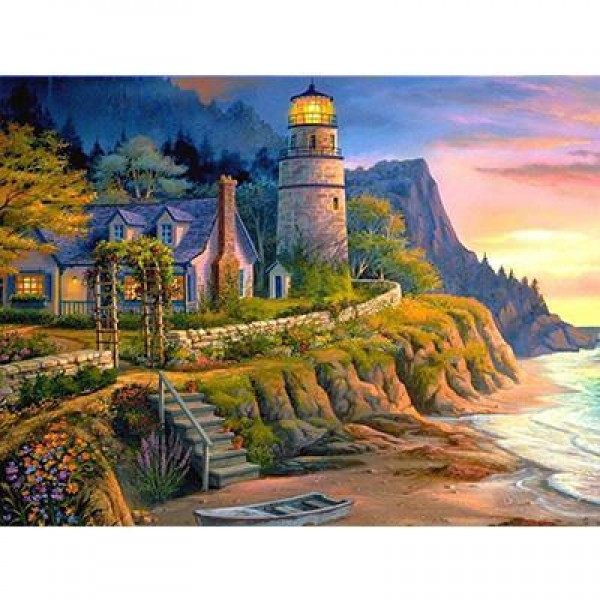 Lighthouse Scenery Diamond Painting square