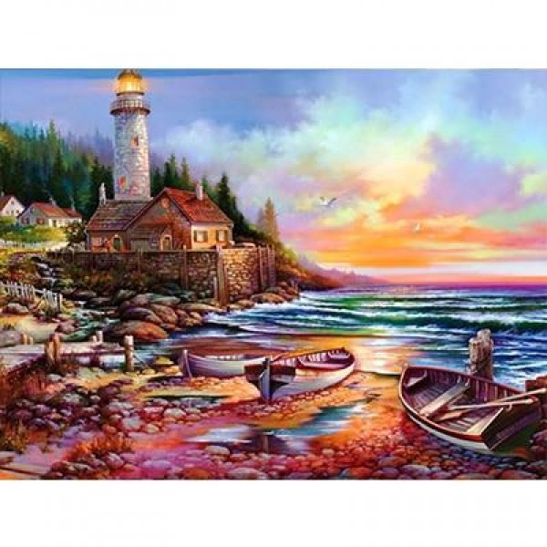 Seaside Lighthouse Diamond Painting