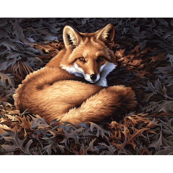 Forest Fox Diamond Painting square