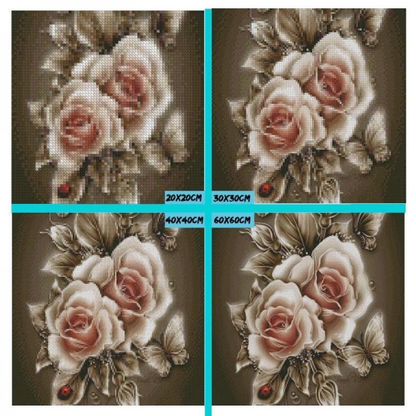 Flower Rose Petals Diamond Painting