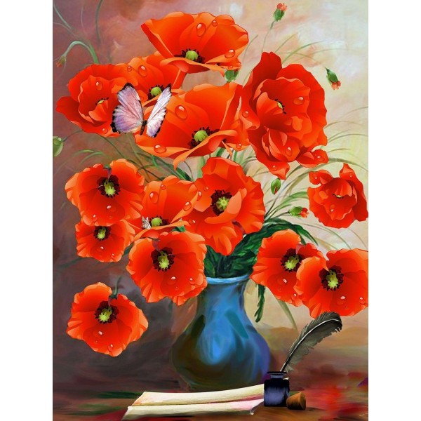 Poppies Diamond Painting