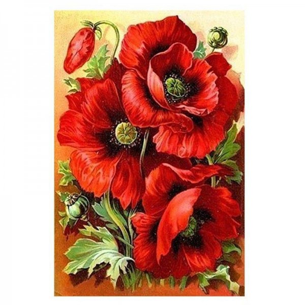 Safflower Diamond Painting Round