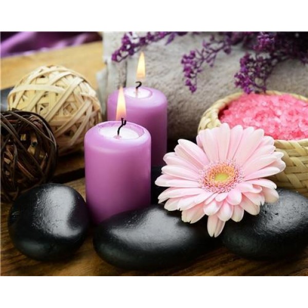 Purple Candles Diamond Painting