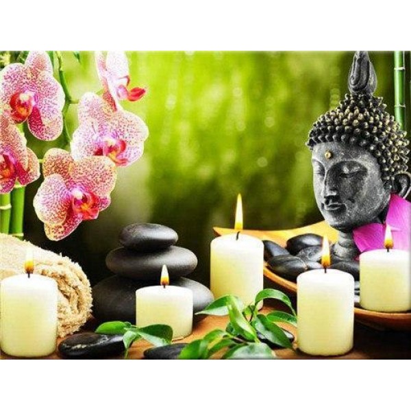 Buddha and Candles Diamond Painting