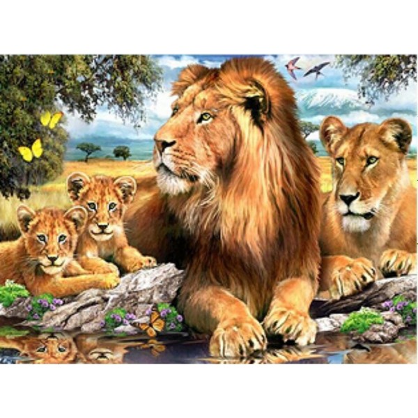 Proud Lions Diamond Painting
