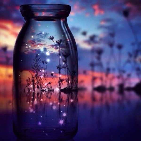 Sunset in a Jar Diamond Painting