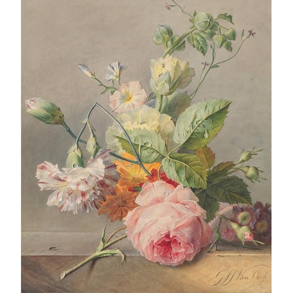 Vintage Pink Rose Diamond Art Kit