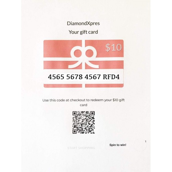 Gift Card - Immediate email delivery! Perfect gift! Multiple values!