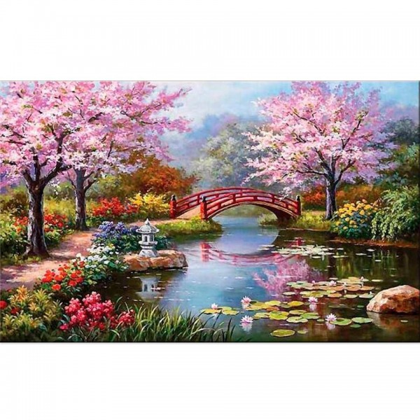 Tree And Flower Diamond Painting
