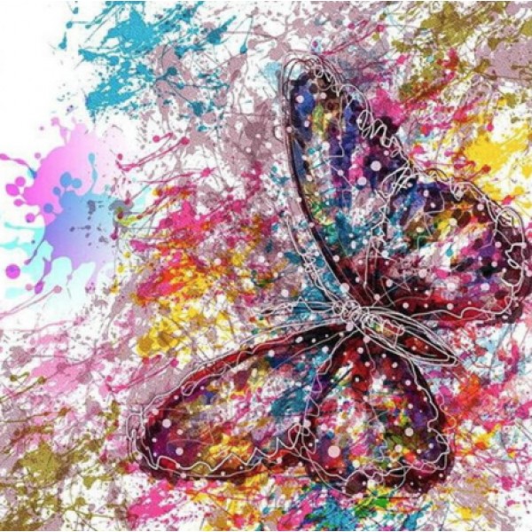 Butterfly Diamond Painting Kit Round