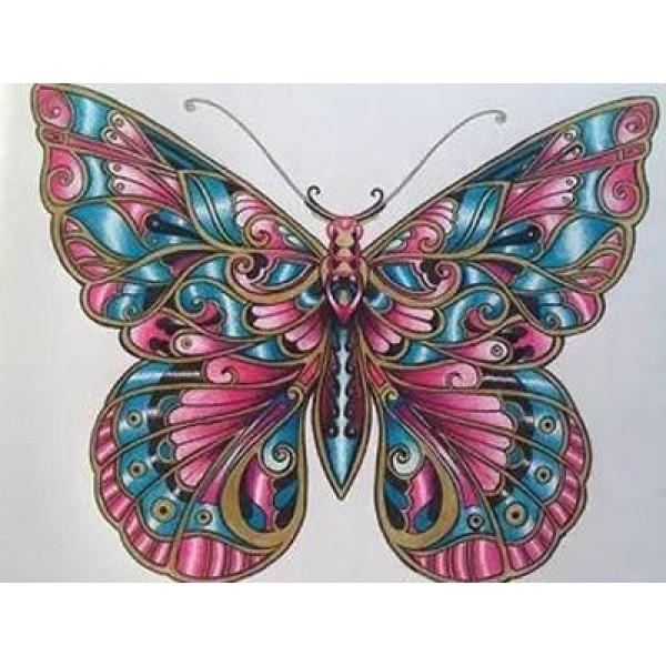Colorful Butterfly Diamond Painting square